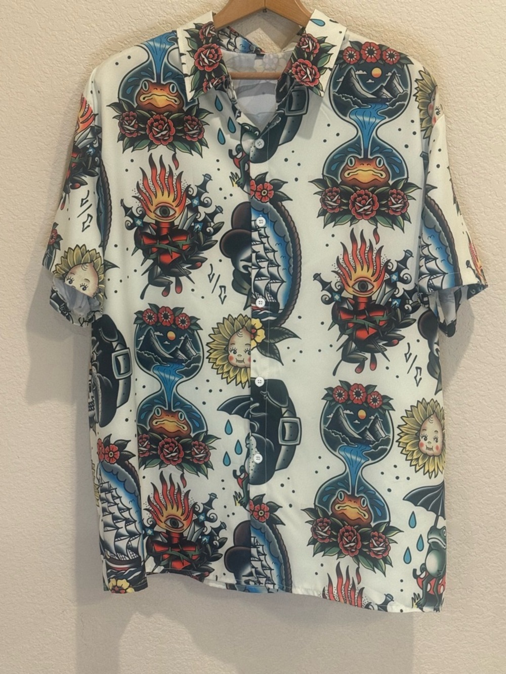 NWOT Unbranded American Traditional Tattoo Flash Art Shirt - XL - Picture 11 of 11